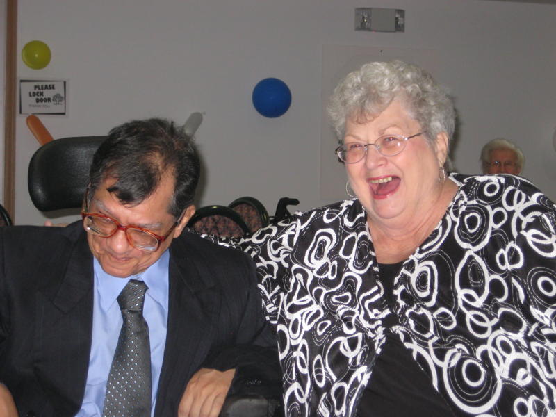 Rustle's mom with Ray