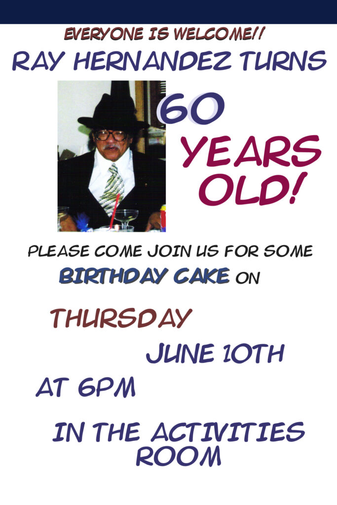 Poster for Ray's 60th