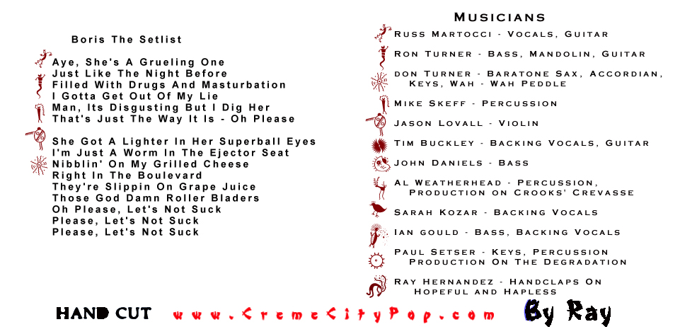 Free Luv Booklet Lyric Insert