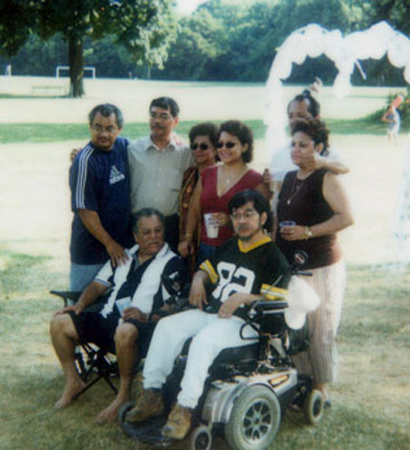 Ray Hernandez with Brothers and Sisters